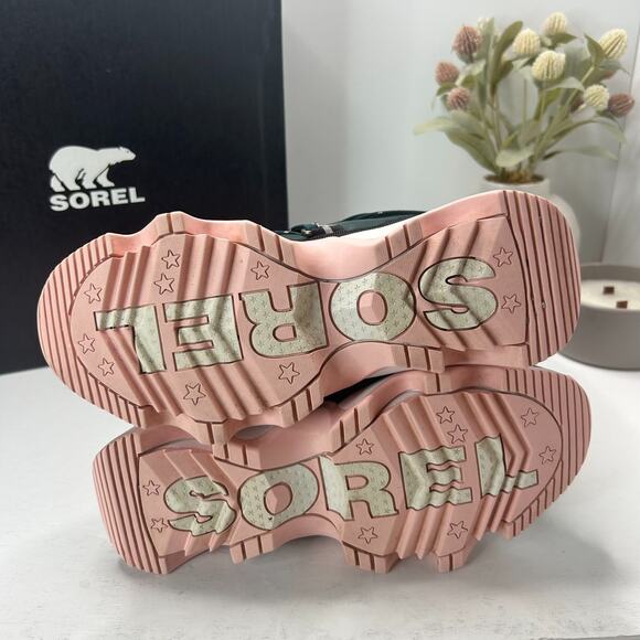 Sorel Kinetic Impact NXT Boots Waterproof Midnight Teal/Vintage Pink Women's 8 - Picture 8 of 10